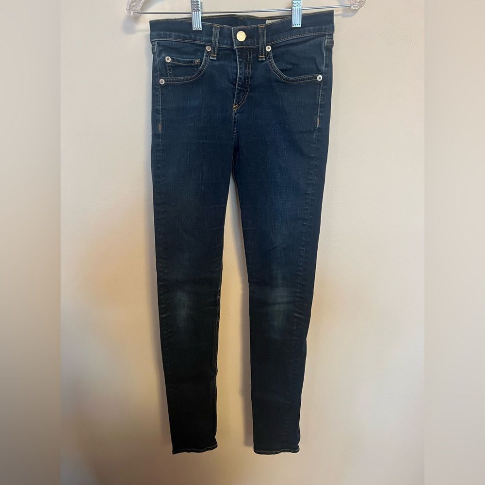 Rag & Bone Dark Blue High Rise Jeans